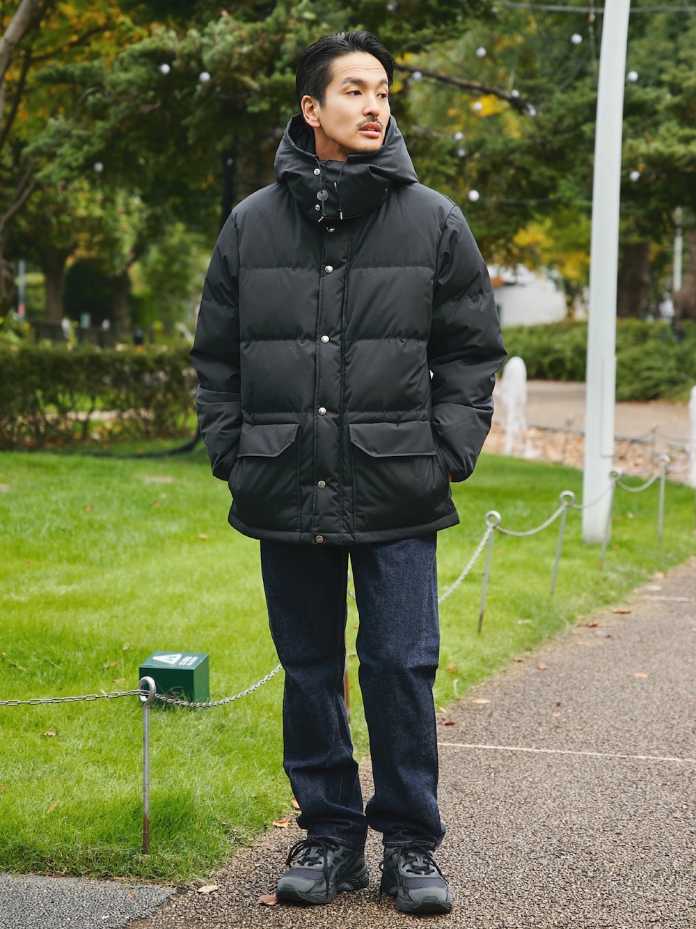   ブラック ダウンジャケット XS/TP THE TOKYO STAFF(THE TOKYO)｜THE NORTH FACE PURPLE LABELのダウン