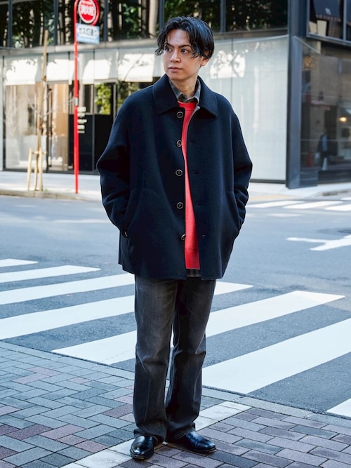 CASHMERE CASHMERE】CASHMERE REVERSIBLE SHORT COAT（ステンカラー