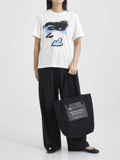 AKIRANAKA ネイビー 半袖カットソー サイズ2 AKIRANAKA Tシャツ ネイビー チュール付きカットソー - メルカリ
