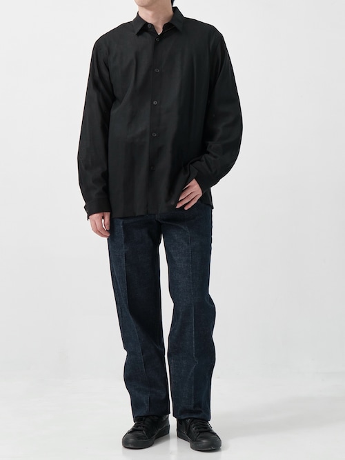 ATON / エイトン】別注TWIST WOOL GAUZE LOOSE FIT SHIRT（シャツ