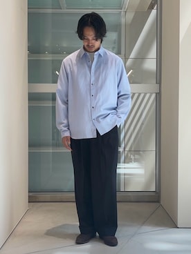 「markaware（マーカウェア）のアイテム」を使った、THE TOKYO STAFFさん（メンズ・170cm）の春コーディネート