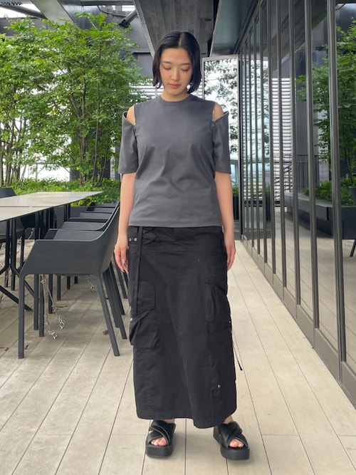 CINOH/チノ】別注 REFINA ZIP T-SHIRT/リフィナコットン