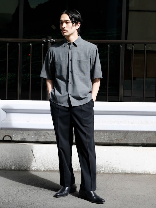 ATON / エイトン】別注TWIST WOOL GAUZE TWO TUCKED EASY PANTS ATON / エイトン】別注TWIST WOOL GAUZE TWO TUCKED EASY PANTS