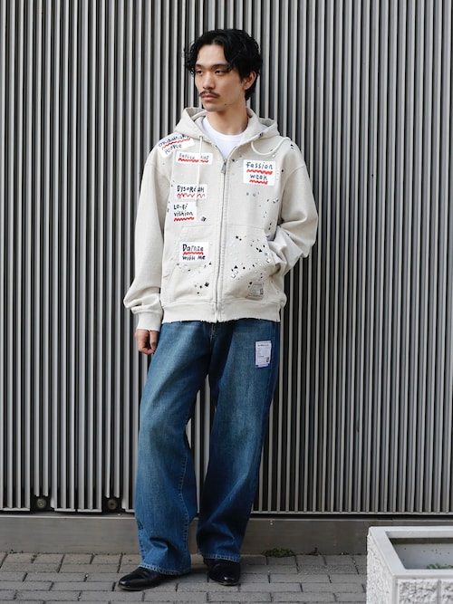 MIHARAYASUHIRO/ミハラヤスヒロ】EMBELLISHED STICKER PARKA（パーカー