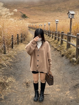 「曽爾高原」｜mystyle96さん（レディース・156cm）の秋コーディネート