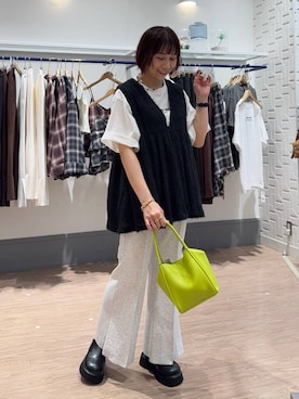 「アイテム（チョーカー）」を使った、yurie0407さん（レディース・154cm）の夏コーディネート