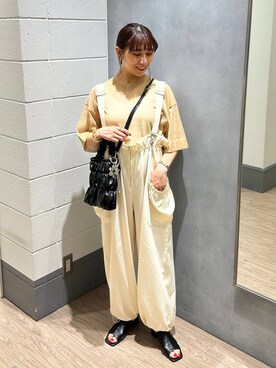 「アイテム（キーホルダー）」を使った、yurie0407さん（レディース・154cm）の夏コーディネート