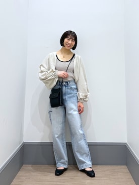 「LOWRYS FARM（ローリーズファーム）のステンレスプレートネックレス　973053（ネックレス）」を使った、yurie0407さん（レディース・154cm）の秋コーディネート