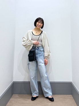 「LOWRYS FARM（ローリーズファーム）のステンレスプレートネックレス　973053（ネックレス）」を使った、yurie0407さん（レディース・154cm）の夏コーディネート
