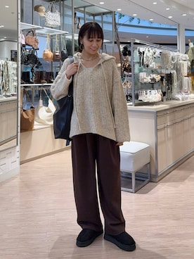 「アイテム（タンクトップ）」を使った、yurie0407さん（レディース・154cm）の秋コーディネート