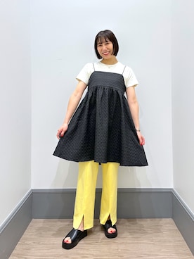 「ママファッション」｜「アイテム（チュニック）」を使った、yurie0407さん（レディース・154cm）の夏コーディネート