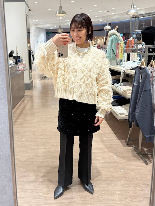 simbaさま専用 LOWRYS FARM スカート ビジューベロアミニSK 147609