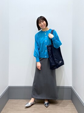 「LOWRYS FARM（ローリーズファーム）のステンレスプレートネックレス　973053（ネックレス）」を使った、yurie0407さん（レディース・154cm）の夏コーディネート