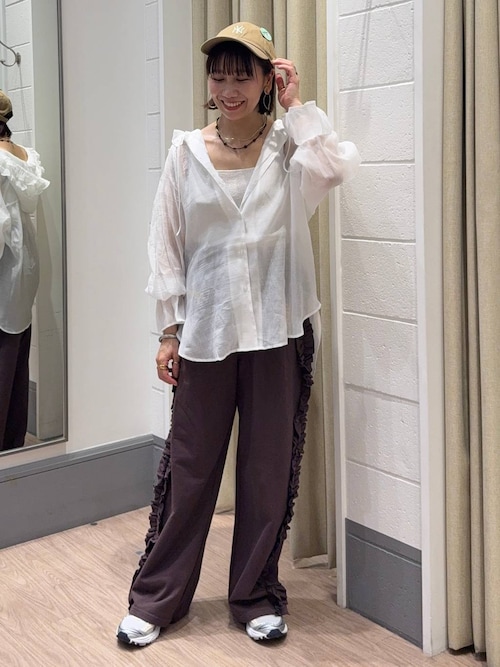 ローリーズファーム　MLBサイドフリルカットパンツ　ドジャース LOWRYS FARM｜MLBサイドフリルカットパンツ | Rakuten Fashion