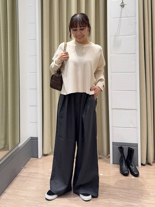 即完売品✨エンフォルド　タックショートニットプルオーバー　TUCK SHORT ENFOLD エンフォルド 23AW TUCK SHORT-KNIT PULLOVER ニット 38