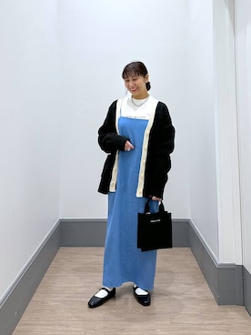 「LOWRYS FARM（ローリーズファーム）のチェーンネックレス　976398（ネックレス）」を使った、yurie0407さん（レディース・154cm）の春コーディネート