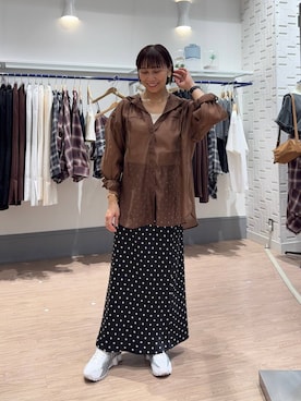 「アイテム（タンクトップ）」を使った、yurie0407さん（レディース・154cm）の夏コーディネート