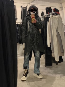 「TORNADO MART（トルネードマート）のアイテム（パンツ）」を使った、goreinudayoさん（メンズ・178cm）の冬コーディネート