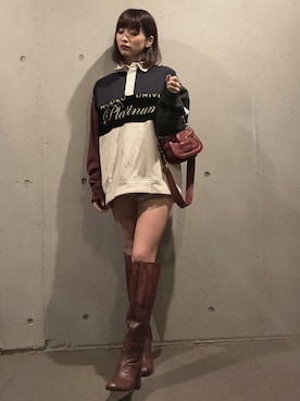「PIERRE HARDY」｜SORAさん（レディース・153cm）の秋コーディネート