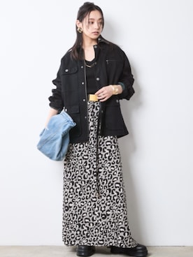 「アイテム（カバーオール）」を使った、nissen Smile Modelsさん（レディース・163cm）の夏コーディネート