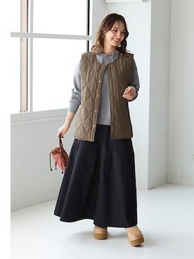 nissen Smile Modelsさん（レディース・163cm）の秋コーディネート