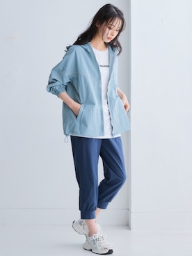 「アイテム（スポーツグッズ）」を使った、nissen Smile Modelsさん（レディース・165cm）の夏コーディネート