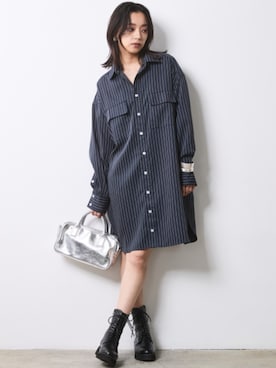 「アイテム（ワンピース/ドレス）」を使った、nissen Smile Modelsさん（レディース・163cm）の冬コーディネート