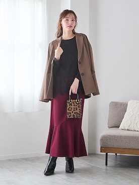 nissen Smile Modelsさん（レディース・167cm）の秋コーディネート