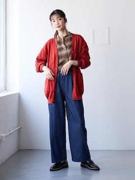 nissen Smile Modelsさん（レディース・166cm）の秋コーディネート