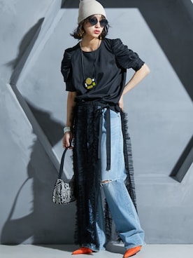 nissen Smile Modelsさん（レディース・163cm）の春コーディネート