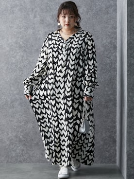 nissen Smile Modelsさん（レディース・157cm）の冬コーディネート