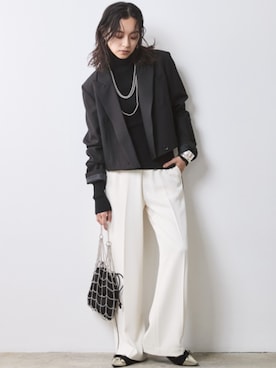 「Layered」｜nissen Smile Modelsさん（レディース・163cm）の冬コーディネート