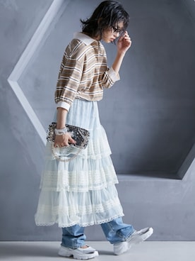 nissen Smile Modelsさん(レディース・163cm)の春コーディネート