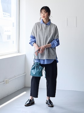 「アイテム（スウェット）」を使った、nissen Smile Modelsさん（レディース・166cm）の夏コーディネート
