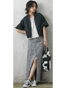 nissen Smile Modelsさん（レディース・167cm）の夏コーディネート