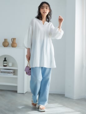 nissen Smile Modelsさん（レディース・165cm）の夏コーディネート