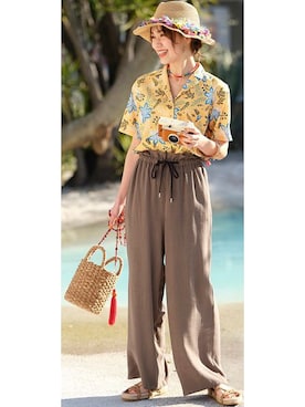 nissen Smile Modelsさん（レディース・167cm）の夏コーディネート