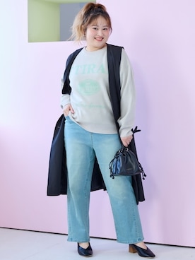 nissen Smile Modelsさん（レディース・160cm）の冬コーディネート