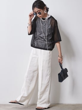nissen Smile Modelsさん（レディース・163cm）の春コーディネート