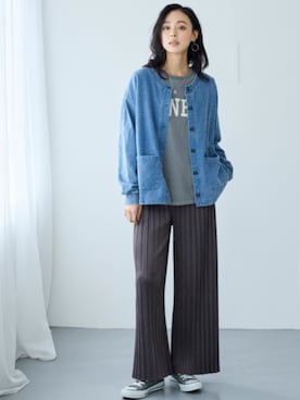 nissen Smile Modelsさん（レディース・165cm）の冬コーディネート
