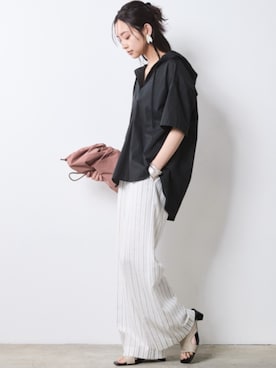 「CHIC STYLE」｜nissen Smile Modelsさん（レディース・163cm）の夏コーディネート