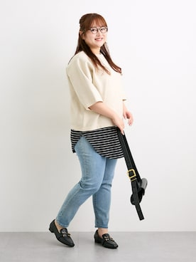 「nissen（ニッセン）のアイテム」を使った、nissen Smile Modelsさん（レディース・160cm）の秋コーディネート