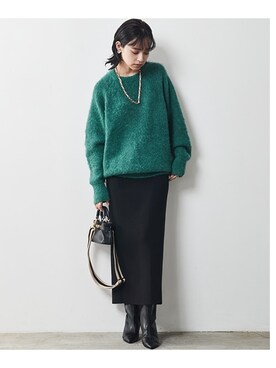 「CHIC STYLE」｜「アイテム（チュニック）」を使った、nissen Smile Modelsさん（レディース・163cm）の秋コーディネート
