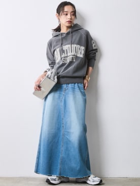 「Denim」｜nissen Smile Modelsさん（レディース・163cm）の冬コーディネート
