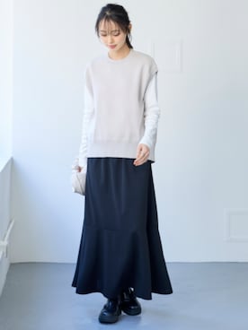 nissen Smile Modelsさん（レディース・167cm）の冬コーディネート