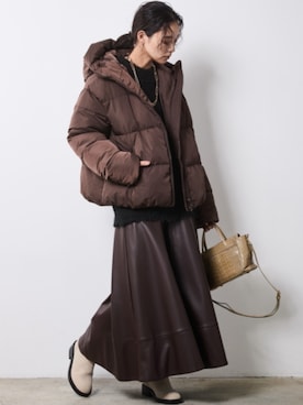 「CHIC STYLE（シックスタイル）のアイテム（ジャケット/アウター）」を使った、nissen Smile Modelsさん（レディース・163cm）の秋コーディネート