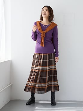 nissen Smile Modelsさん（レディース・167cm）の秋コーディネート