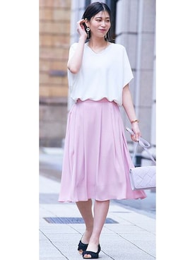 nissen Smile Modelsさん（レディース・167cm）の夏コーディネート