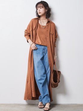 「夏アウター」｜nissen Smile Modelsさん（レディース・163cm）の春コーディネート