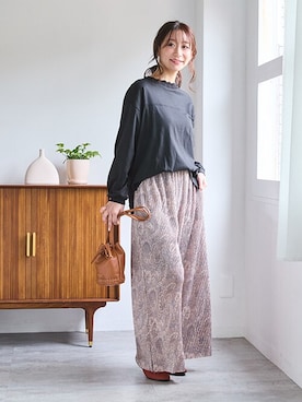 nissen Smile Modelsさん（レディース・160cm）の冬コーディネート